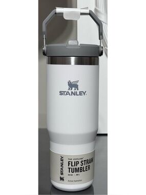 Stanley Ice Flow Flip Straw Tumbler 30oz,‎ POLAR WHITE